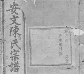 安文陳氏宗譜: 外篇二十二卷，內篇五十五卷，首一卷：[東陽]
